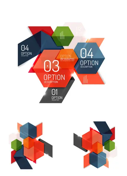 Papier infographic elementen — Stockvector