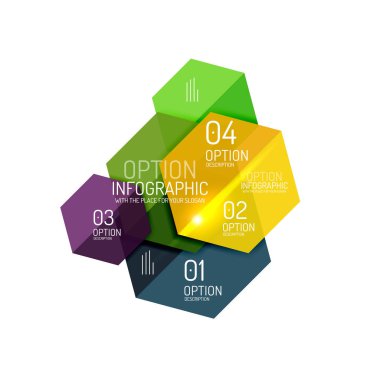 Infographic kağıt düzeni tasarım şablonları