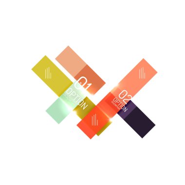 Geometrik modern Infographic seçenekler şablonları