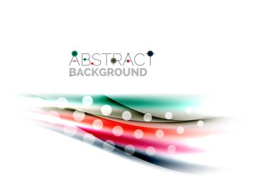 Parlak renkli çizgili beyaz arka planda - hareket