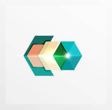 İş kağıt Infographic şablonları