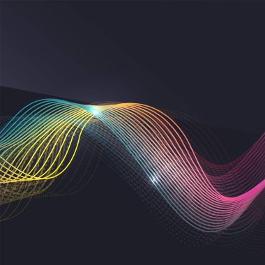 Koyu arka plan dalga duman