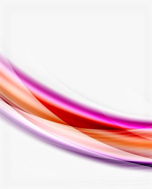 Renkli modern dalga satır, iş soyut düzeni