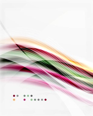 Parlak parlak dalga hatları, renkli çizgiler bulanık