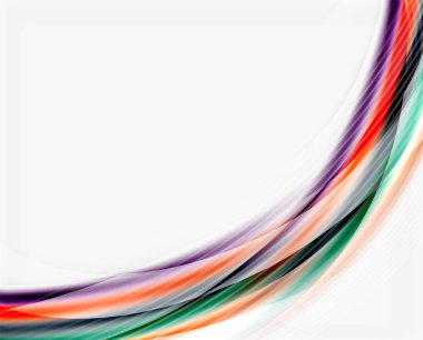 Yarı saydam vektör dalga çizgi, iş veya teknoloji şablon