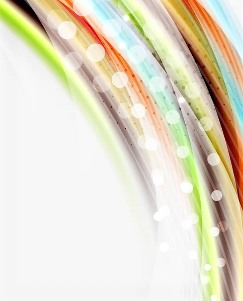 Ligne d'onde moderne colorée, mise en page abstraite d'affaires — Image vectorielle