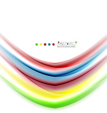 Beyaz, hareket kavramı arka plan üzerinde renkli çizgiler