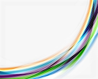 Yumuşak ipek dalga şablonu