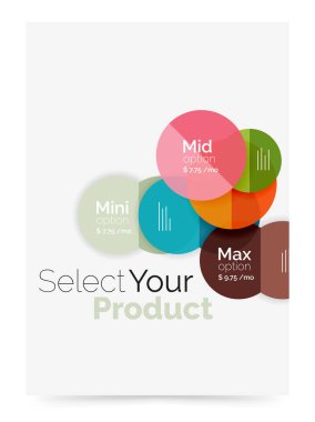 İş düzeni - örnek seçenekleri ile ürününüzü seçin