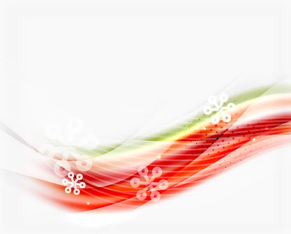 Weihnachten Welle abstrakten Hintergrund — Stockvektor
