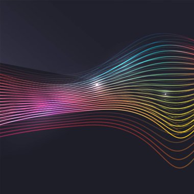 Koyu arka plan dalga duman