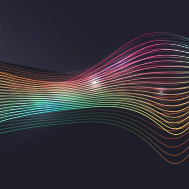 Koyu arka plan dalga duman