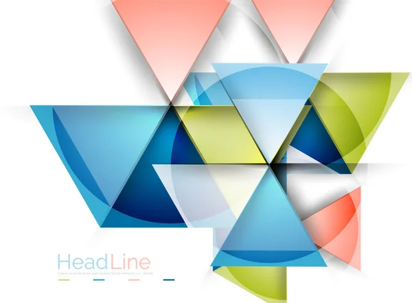 Трикутник абстрактним фоном — стоковий вектор