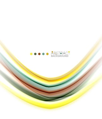 Beyaz, hareket kavramı arka plan üzerinde renkli çizgiler