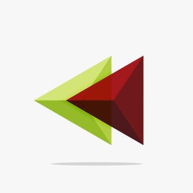 Boş üçgen düzeni iş şablonu