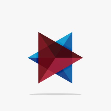 Boş üçgen düzeni iş şablonu