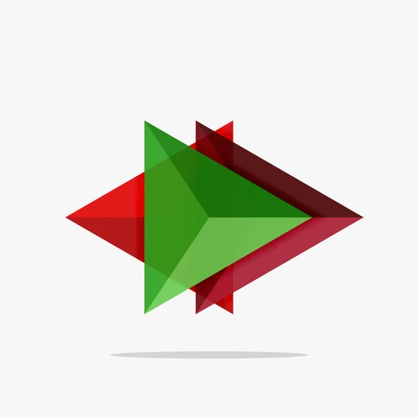Шаблон бизнес-шаблона пустого треугольника — стоковый вектор