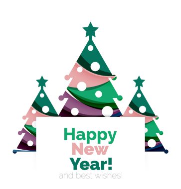 Yılbaşı ağacı, yılbaşı banner öğeleri