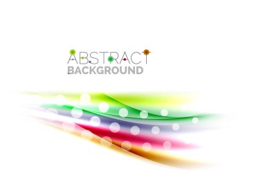 Renk dalgalar, satırları bulanık. Vektör arka plan şablonu