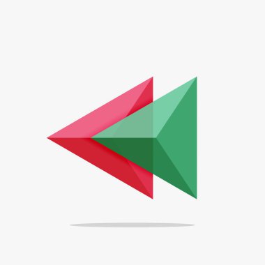 Boş üçgen düzeni iş şablonu