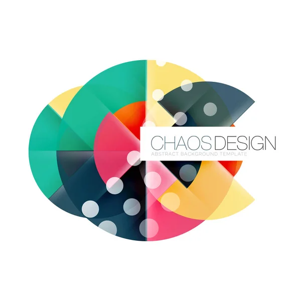 Composición abstracta geométrica - diseño de círculos — Vector de stock