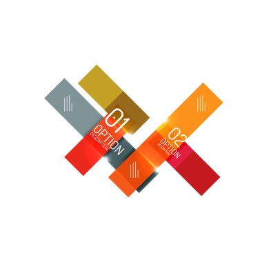 Geometrik modern Infographic seçenekler şablonları