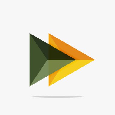 Boş üçgen düzeni iş şablonu