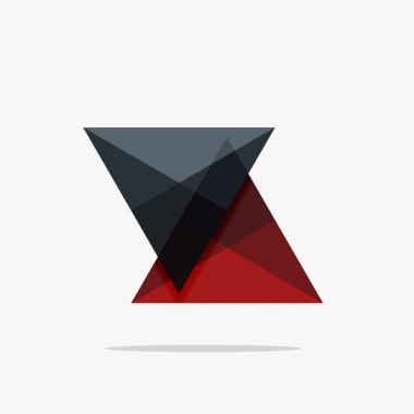 Boş üçgen düzeni iş şablonu