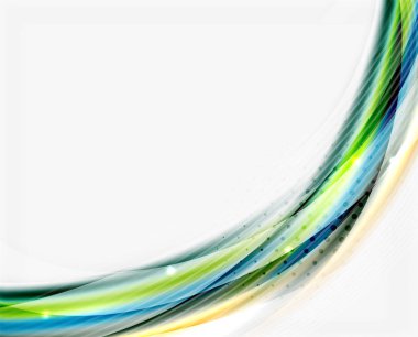 Parlak beyaz boşluk dalga