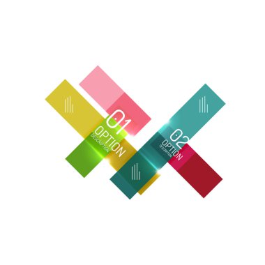 Geometrik modern Infographic seçenekler şablonları