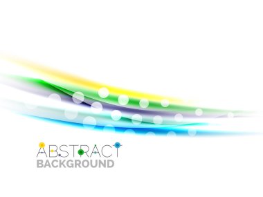 Renk dalgalar, satırları bulanık. Vektör arka plan şablonu