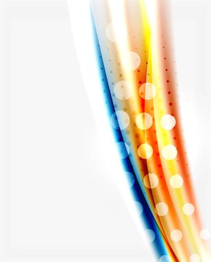 Parlak renkli çizgili beyaz arka planda - hareket