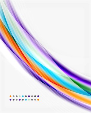 Beyaz renkli düzgün çizgi. Dalga arka plan