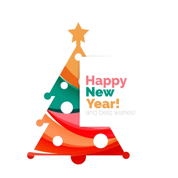 Nouvel An et Noël éléments de vacances — Image vectorielle