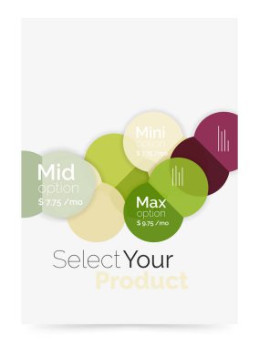 Seçeneği seçme Infographic afiş