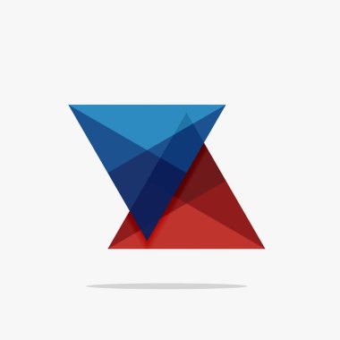 Boş üçgen düzeni iş şablonu