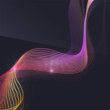 Koyu arka plan dalga duman