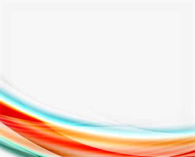 Renkli modern dalga satır, iş soyut düzeni