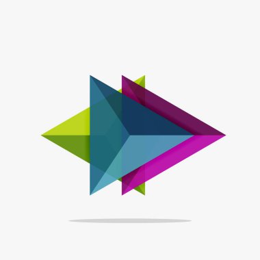 Boş üçgen düzeni iş şablonu