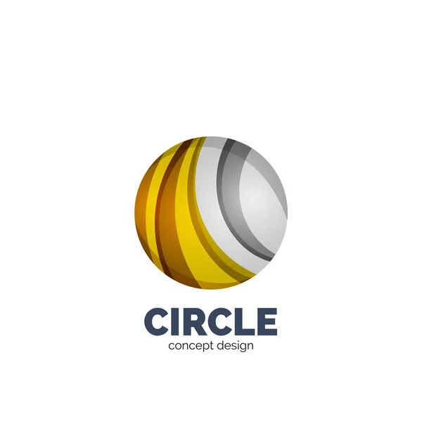 Vector abstracto círculo logo — Archivo Imágenes Vectoriales