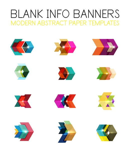 Banners, business backgrounds and presentations infographics — Stock Vector