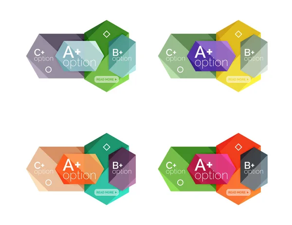 Modèles d'infographie d'option — Image vectorielle