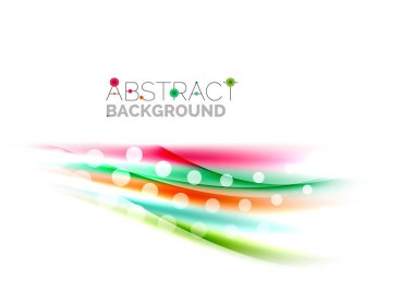 Parlak renkli çizgili beyaz arka planda - hareket