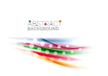 Parlak renkli çizgili beyaz arka planda - hareket