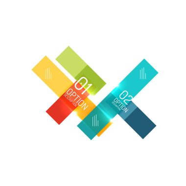 Geometrik modern Infographic seçenekler şablonları