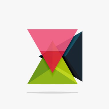 Boş üçgen düzeni iş şablonu