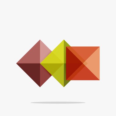 Vektör boş soyut kareler arka plan