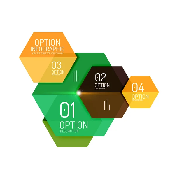 Modelos de diagrama de opções de negócio — Vetor de Stock