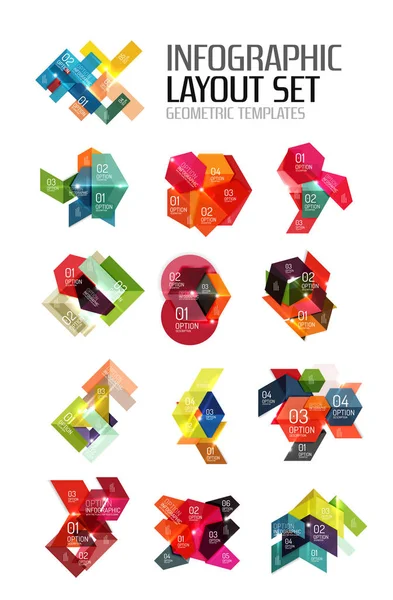 Paper infographic elements — Stock Vector
