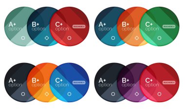 Yuvarlak seçeneği diyagramı şablonu için veri veya seçenekler kümesi